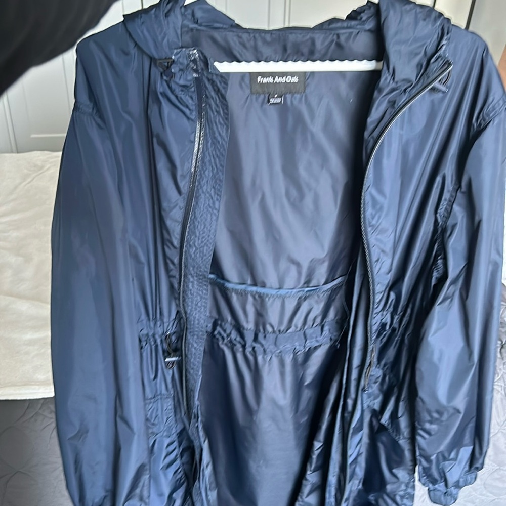 Frank and Oak navy coat